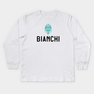 Bianchi Bike Potrait Logo Kids Long Sleeve T-Shirt